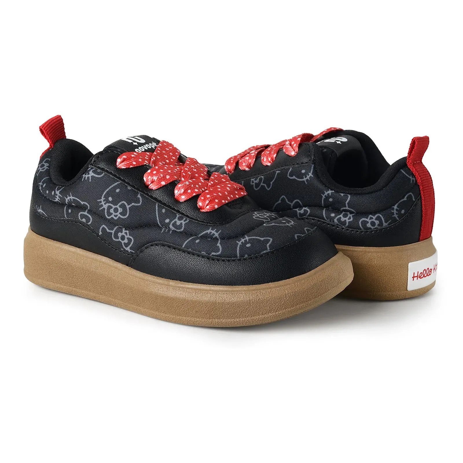 Imagem do tênis infantil Novopé Hello Kitty preto para seção Vai Servir